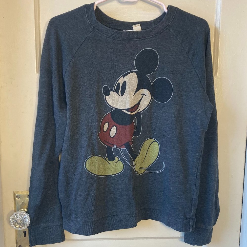 Disney Dark Gray Mickey Mouse Sweatshirt